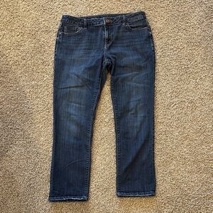 Simply Vera Vera Wang Dark Blue Cropped Jeans